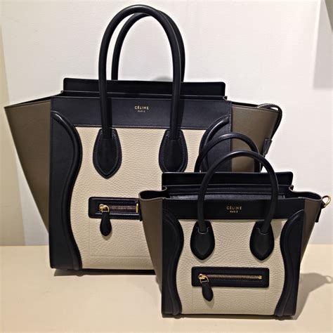 celine luggage bag micro vs mini|celine micro luggage price.